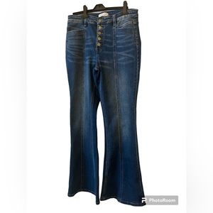 Flying Monkey Flared Women’s Jeans, Size 31, Tall Heavy Denim